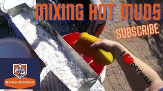 How to mix up hot mud for patch quickset drywall muds and share easy mixing process techniques