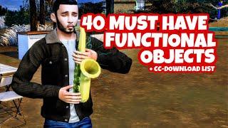 40 MUST HAVE FUNCTIONAL OBJECTS - CC FINDS WITH DOWNLOAD LINKS - THE SIMS 4