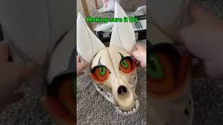 Making a Skull dog mask part 3!