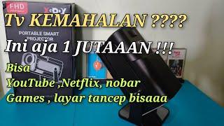 TV MAHAL ‼️ CUKUP 1 JUTAAN BELI INI AJA ‼️ NEW PORTABLE SMART PROJECTOR XGODY ‼️