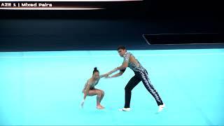 Azerbaijan 1 (AZE) - 2024 Acrobatic Worlds, Guimaraes (POR) Dynamic Qualification  Mixed Pair