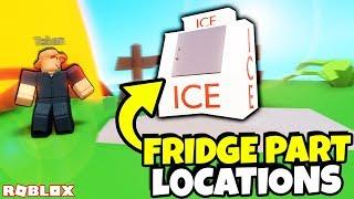 WHERE TO GET ALL 4 FRIDGE PART LOCATIONS IN ROBLOX FISHING SIMULATOR *QUEST*