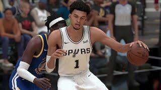 NBA 2K24 Gameplay - Golden State Warriors vs San Antonio Spurs - Full Game Highlights - NBA 2K24 PS5