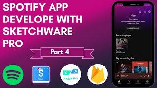 Spotify app with Sketchware || Part 4 || Sketchware pro || Koderator || by DVNigam ||  #android