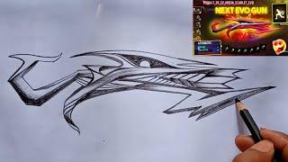 M1014 Evo gun drawing/Free Fire m1014 Evo gun drawing/Evo gun drawing free fire/free fire draw