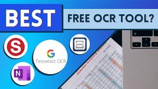 Best Free Optical Character Recognition (OCR) Tools? (Tesseract, SimpleOCR, OneNote, Easy Screen)