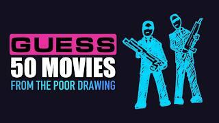 Guess the Movie from the Poor Drawing: Fun Challenge | 50 Movies Quiz