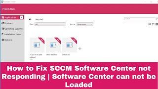 SCCM Training - How to Fix SCCM Software Center not Responding | Software Center can not be Loaded