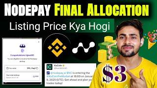 Will Solana HISTORY Big AirDrop Nodepay? Nodepay Final Allocation Season 2 || Nodepay Listing Price