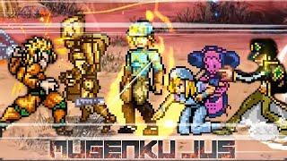 Dio & Jotaro Part 6 vs Diego Brando AU & Johnny Joestar [Jojo's Bizarre Adventure] ANIME MUGEN JUS