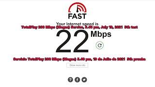 TotalPlay 200 Mbps Megas Service 5 40 pm July 19, 2021  5th test