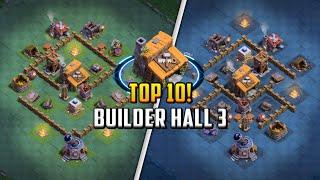 TOP 10! Builder Hall 3 (BH3) Base Layout 2024 | Clash of Clans