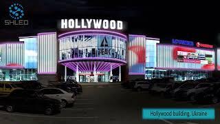 Ukraine's HOLLYWOOD building linear light project was a complete success