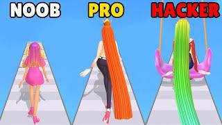 NOOB vs PRO vs HACKER in Hair Challenge