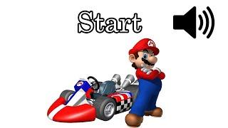 Mario Kart Race Start - Sound Effect (HD)