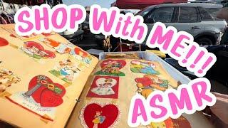 ASMR SHOP With ME FLEA MARKET DAYVINTAGE STUFF (whispering voiceover)