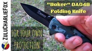 You Need Protection! "Boker" DA048 Folding Knife