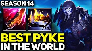 RANK 1 BEST PYKE IN SEASON 14 - AMAZING GAMEPLAY! | League of Legends