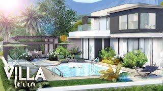 VILLA TERRA || 4 Bdr + 4 Bth Luxury Estate || + FULL CC LIST || The Sims 4: Speed Build