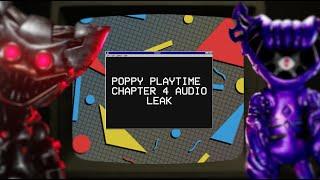 POPPY PLAYTIME CHAPTER 4 AUDIO LEAK (ARG)