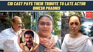 CID cast Shivaji Satam, Aditya Srivastava at crematorium for last rites of late actor Dinesh Phadnis