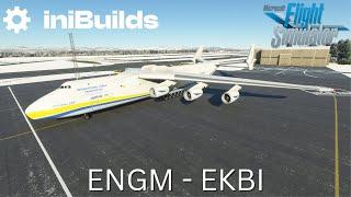 MFS2020 | Can I Fly The Worlds Biggest Aircraft? | AN225 | IniBuilds | Oslo to Billund