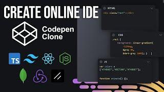 Create Online HTML, CSS, JavaScript Compiler like CodePen | Portfolio Project with MERN Stack 2024