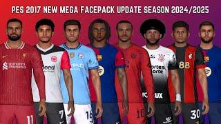 PES 2017 New Mega Facepack Update Season 2024/2025 For All Patches - Download & Install