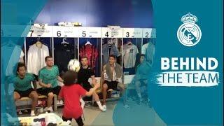 MARCELO's son ENZO shows off his skills in the Real Madrid dressing room