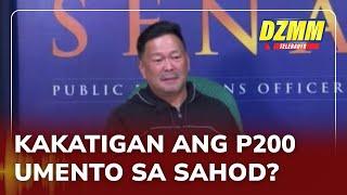Senators back P200 minimum wage hike | DZMM Teleradyo (05 June 2025)