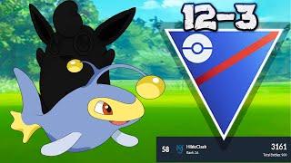 12-3 to get #58 on Leaderboards | Pokémon Go PVP Great League Battles