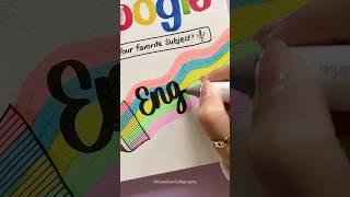 Creative Front Page Idea | Google Style  #shorts #nhuandaocalligraphy #frontpage