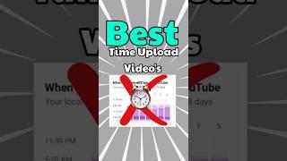 ⌚ Best Time To Upload Youtube Shorts | Video Upload karne ka sahi time | #shorts #ytshorts #viral