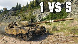 World of Tanks T95/FV4201 Chieftain - 1 vs 5