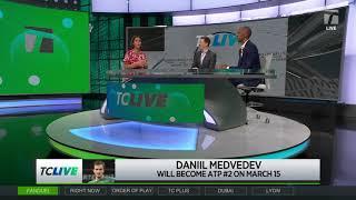 Tennis Channel Live: Daniil Medvedev Moving to World No. 2