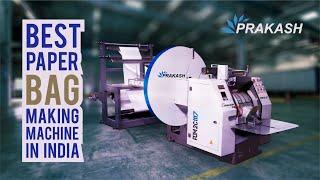 BEST QUALITY PAPER BAG MAKING MACHINE WITH PRINTING IN INDIA . FULLY AUTOMATIC