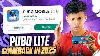 PUBG MOBILE LITE INDIA COME BACK IN 2025  PUBG LITE IS BACK OR UNBAN ?