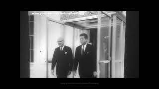 October 16, 1961 - President John F. Kennedy says goodbye to President Urho Kekkonen of Finland