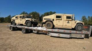 #759 HUMVEEs and Clogged Fuel Filters The Life of an Owner Operator Flatbed Truck Driver