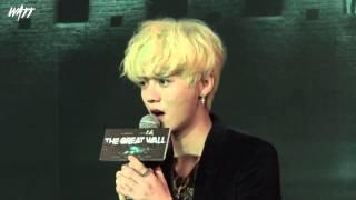 150702 The Great Wall Press Conference   Luhan Interview Cut (рус.саб)