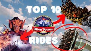 the BEST 10 rides at ALTON TOWERS