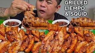 GRILLED LIEMPO | GRILLED SQUID | MUKBANG WITH RECIPE | MUKBANG PHILIPPINES