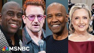 Medal of Freedom awarded to Magic Johnson, Bono, Denzel Washington, Hillary Clinton and others