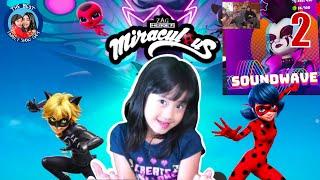 EP2: Miraculous Lady bug and Cat Noir beats 2nd boss Soundwave full gameplay with Ella and Daddy