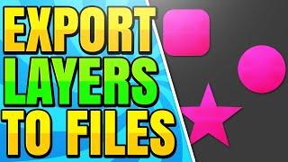 How to Export Layers as Files in Photoshop CC (Save Layers as Images)