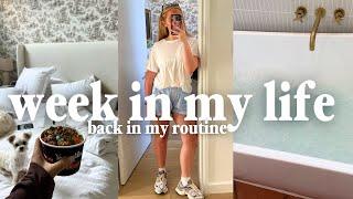 WEEK IN MY LIFE AT HOME  getting back into my routine and recharge night routine