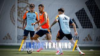 Fitness and ball work at Real Madrid City