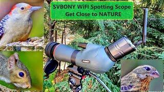 SVBONY SV406P 16-48x65mm ED Spotting Scope with SC001 WiFi Camera Review