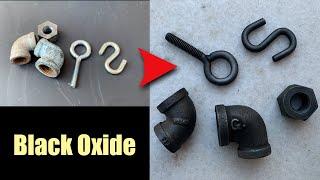 Black Oxide Finishing Galvanized and Zinc Plated Parts - Antique Look