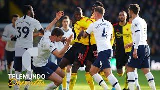 ¡Doucouré y Winks se van a las manos en Watford vs. Tottennham! | Telemundo Deportes